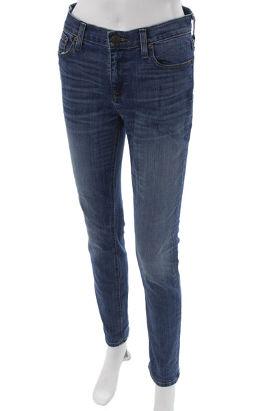 J Crew Womens Blue Skinny Jeans Petite Size 27