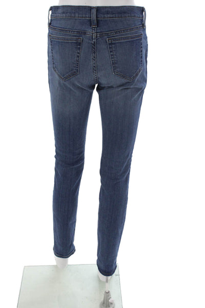 J Crew Womens Blue Skinny Jeans Petite Size 27