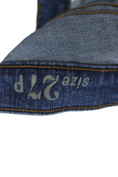 J Crew Womens Blue Skinny Jeans Petite Size 27