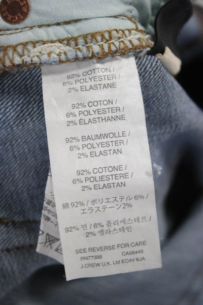 J Crew Womens Blue Skinny Jeans Petite Size 27