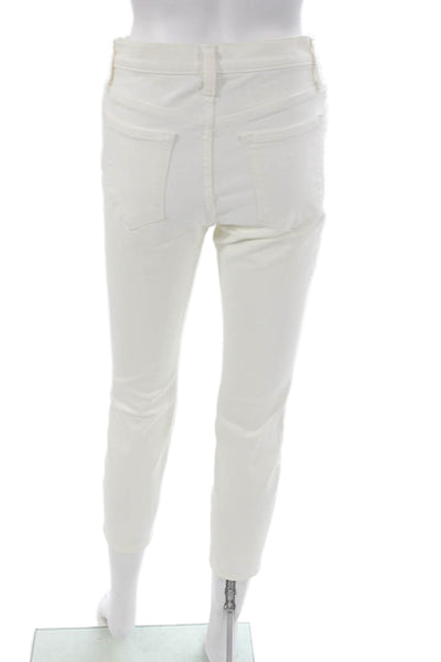 J Crew Womens Skinny White Jeans Size 28P