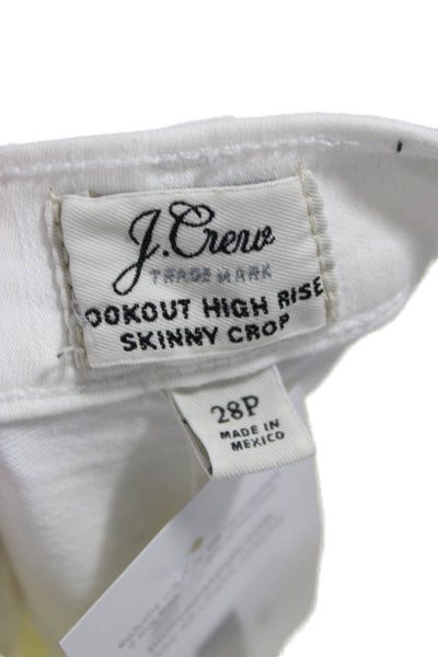 J Crew Womens Skinny White Jeans Size 28P
