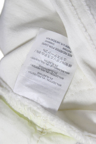 J Crew Womens Skinny White Jeans Size 28P