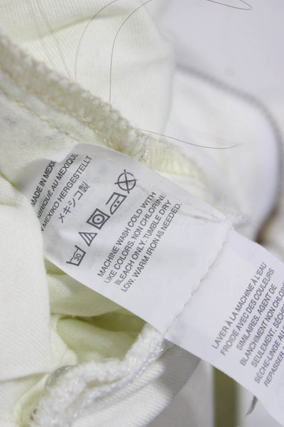 J Crew Womens Skinny White Jeans Size 28P