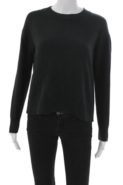 Everlane Womens Black Cotton Crewneck Pullover Sweater Long Sleeve Size XS
