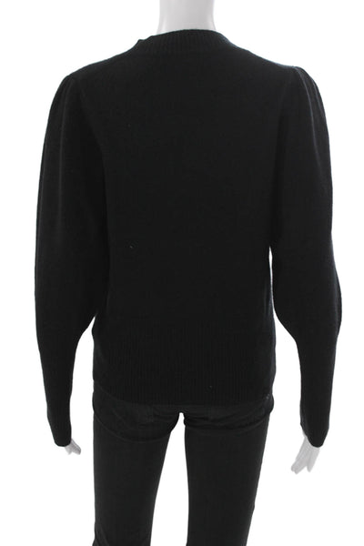 J Crew Women Pullover Sweater Black Crew Neck Long Sleeve Polyamide Size S