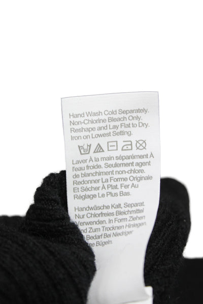 J Crew Women Pullover Sweater Black Crew Neck Long Sleeve Polyamide Size S