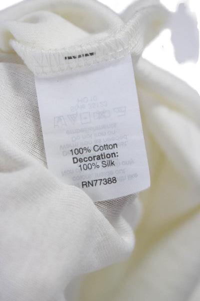J Crew Women Camisole White 100% Cotton Scoop Neck Sleeveless Size S
