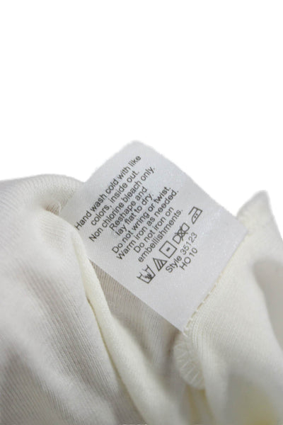 J Crew Women Camisole White 100% Cotton Scoop Neck Sleeveless Size S