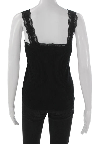 J Crew Womens Camisole Black Scoop Neck Size XS