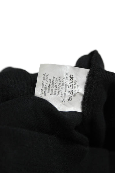 J Crew Womens Basic Sleeveless Scoop Neck Black Cotton Tank Size S