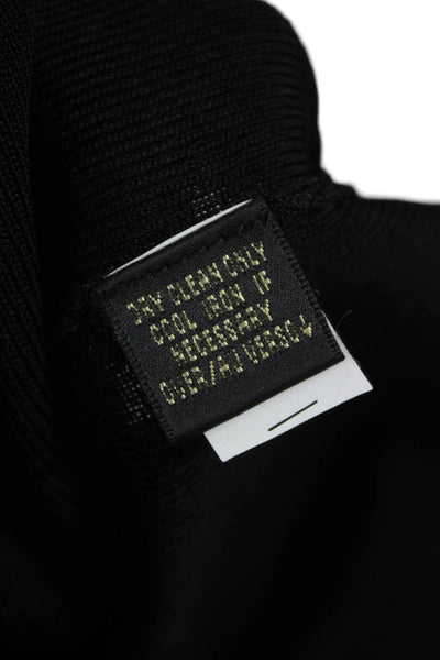 Dana Buchman Women Black Basic Sleeveless Square Neck Tank Size L