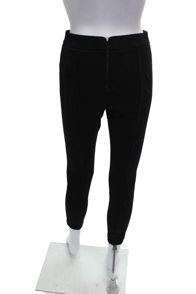 J Crew Womens Black Viscose Ankle Leggings Petite Size M
