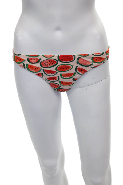 J Crew Women Watermelon Multicolor Bikini Bottom Size XS