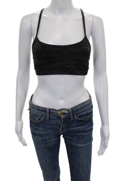 Lululemon Womens Camouflage Print Sports Bra Gray Size 4