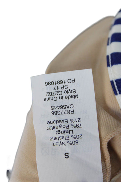 J Crew Women Striped Multicolor Fruit Nylon Bikini Top Size S