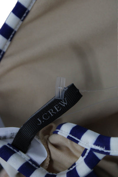 J Crew Women Striped Multicolor Fruit Nylon Bikini Top Size S