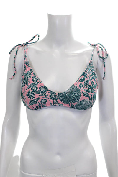 J Crew Womens Pink Floral Bikini Polyamide Size S