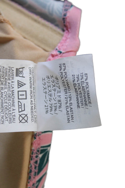 J Crew Womens Pink Floral Bikini Polyamide Size S