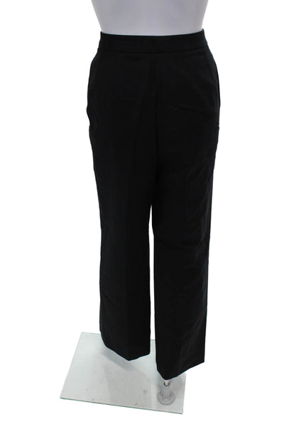 Ellen Tracy Womens Dress Pants Black Cotton Size 0