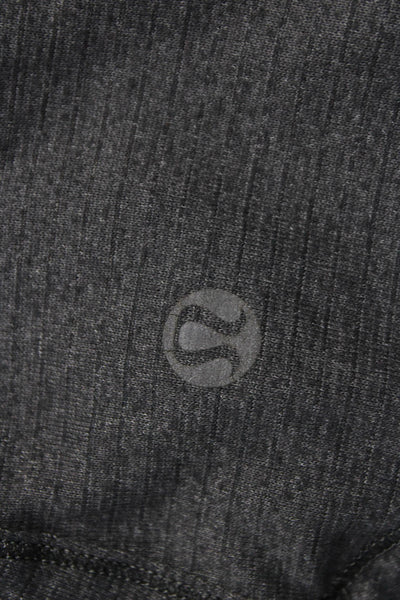 Lululemon Women Pullover V-Neck Long Sleeve Gray Nylon Top Size 6