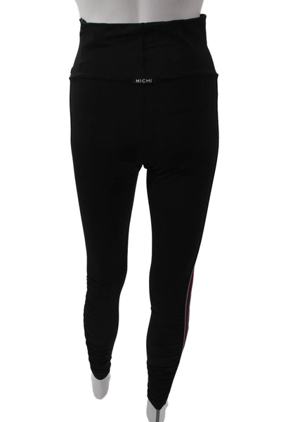 Michi Womens Ankle Leggings Black Nylon Size S