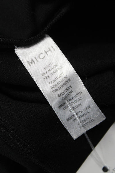 Michi Womens Ankle Leggings Black Nylon Size S