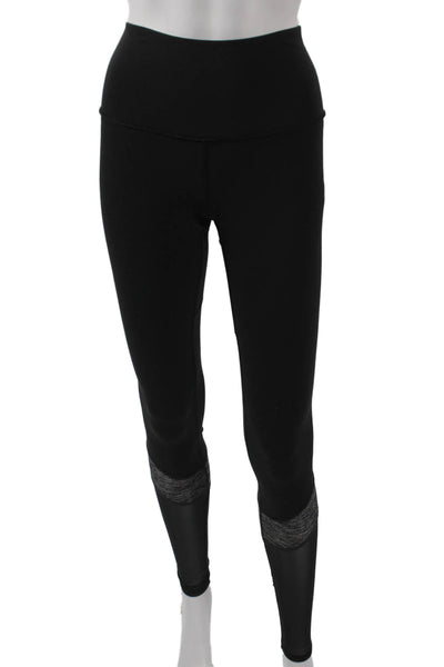 Lululemon Women Compression Nylon Black Leggings Size 6