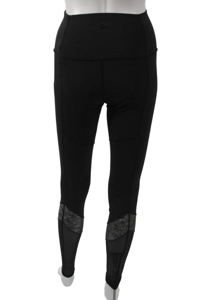 Lululemon Women Compression Nylon Black Leggings Size 6