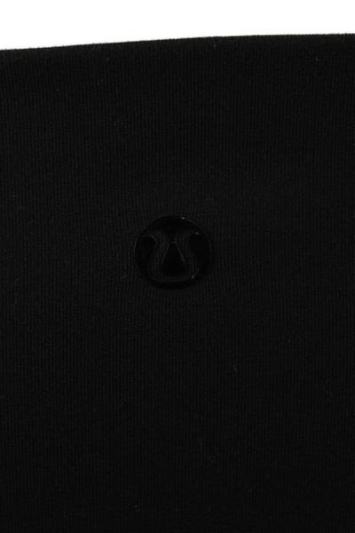 Lululemon Women Compression Nylon Black Leggings Size 6