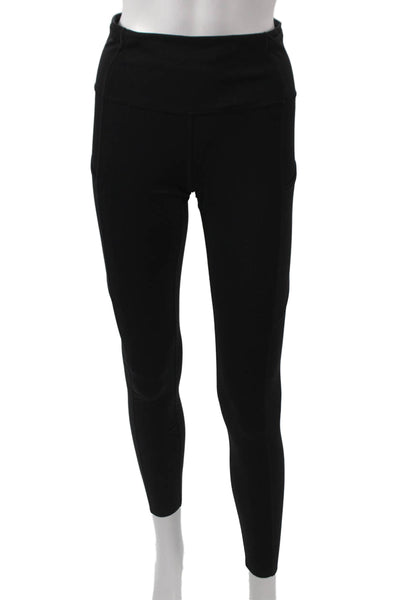 Lululemon Women Ankle Leggings Black Nylon Size 6