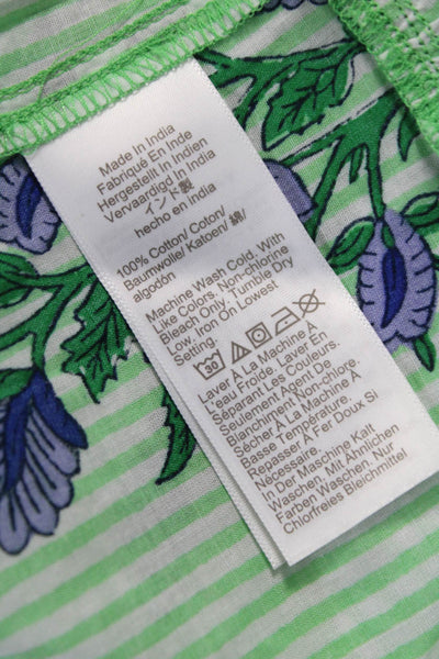 J Crew Womens Trapeze Swing Dress Floral Sleeveless Short V Neck Size XS