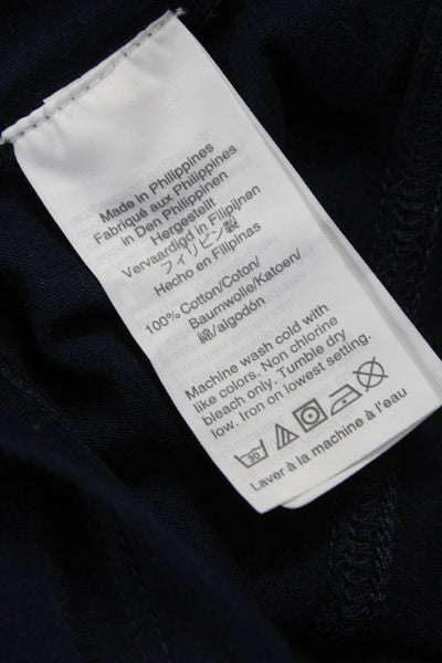 J Crew Womens T-Shirt Dress Blue Cotton Crew Neck Short Sleeve Size XS