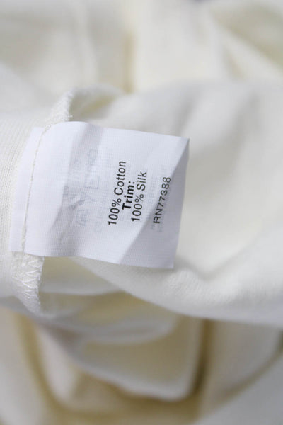 J Crew Womens Ivory 100% Cotton Scoop Neck Camisole Size S