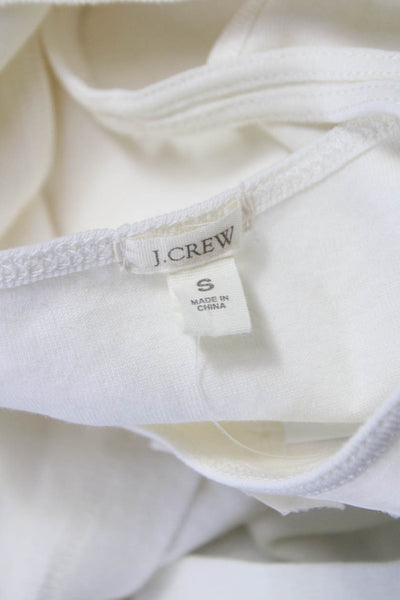 J Crew Womens Ivory 100% Cotton Scoop Neck Camisole Size S