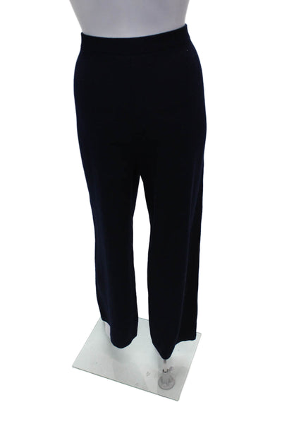 St. John Collection By Marie Gray Women Dress Pants Blue Wool Pull On Size 8