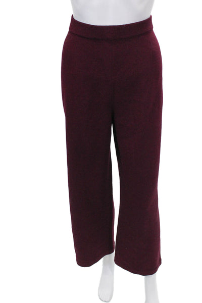 St. John Collection By Marie Gray Womens Purple Wool Dress Pants Size 8