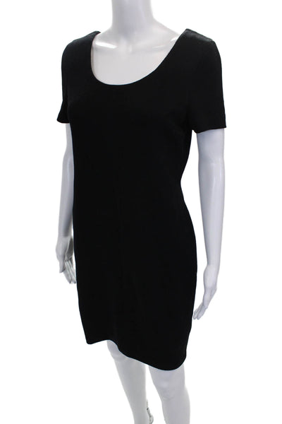 St. John Collection By Marie Gray Womens Sheath Dress Black Size 4