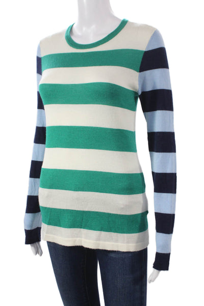 Equipment Femme Women Striped Cashmere Pullover Sweater Multicolor Size S