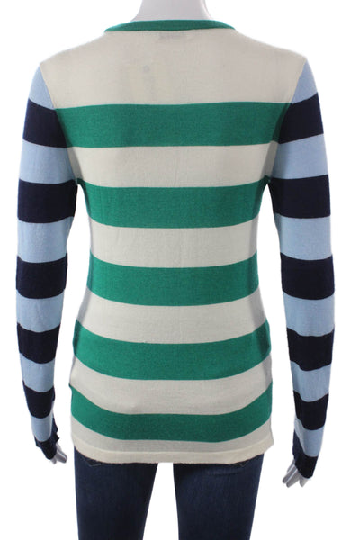 Equipment Femme Women Striped Cashmere Pullover Sweater Multicolor Size S