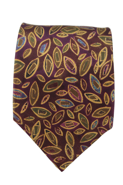 Tino Cosma Mens Silk Graphic Print Tie Multicolor
