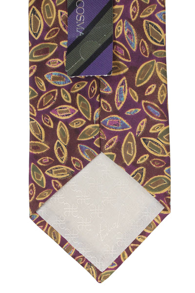 Tino Cosma Mens Silk Graphic Print Tie Multicolor