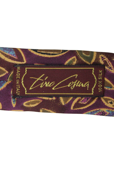 Tino Cosma Mens Silk Graphic Print Tie Multicolor