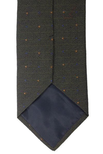 Gierre Mens Spotted Print Classic Tie Brown