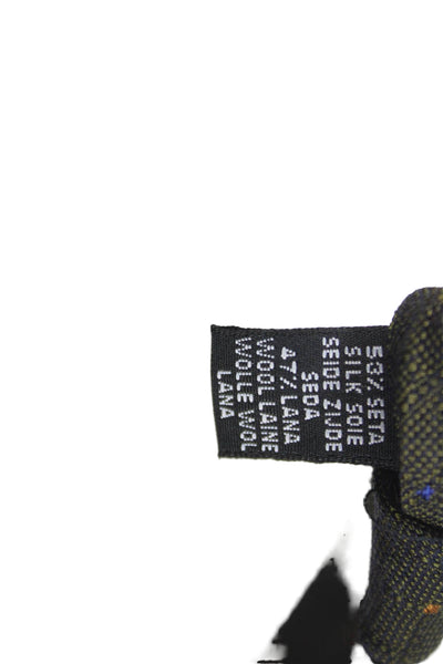 Gierre Mens Spotted Print Classic Tie Brown