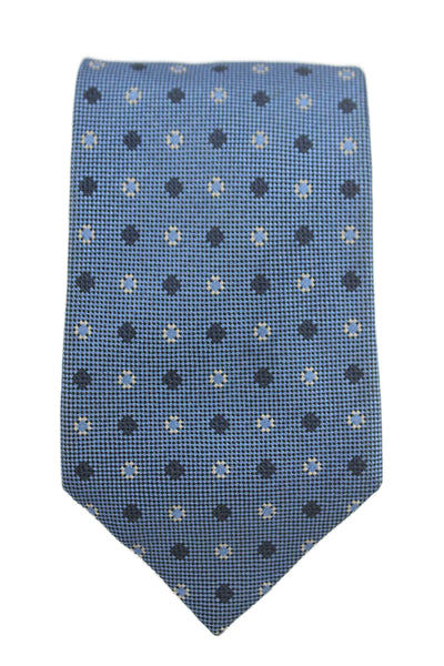 Tino Cosma Mens Graphic Print Classic Tie Orange Green