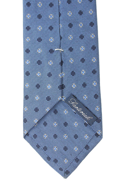Tino Cosma Mens Graphic Print Classic Tie Orange Green