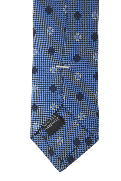 Tino Cosma Mens Graphic Print Classic Tie Orange Green