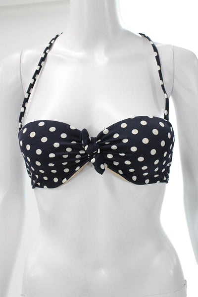 J Crew Womens Blue Polka Dot Nylon Bikini Size XS