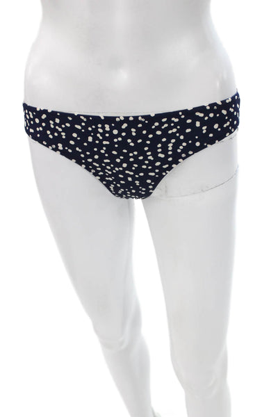J Crew Women Blue Spotted Nylon Swim Bottoms Size XS